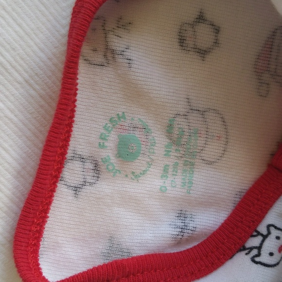 joe fresh minimalist christmas zipper footie sleeper pajamas 0-3 months baby - Picture 2 of 7